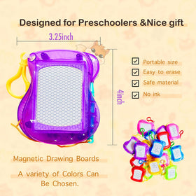 Giliger mini doodle board with pen and eraser for on-the-go drawing