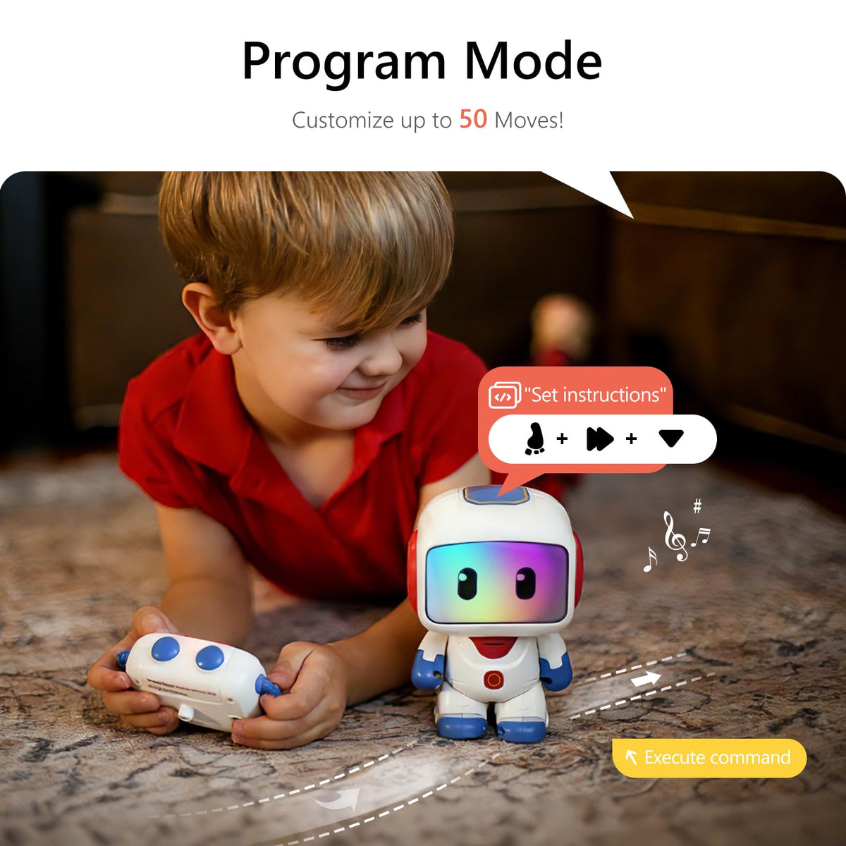 GILOBABY remote jetpack dance showcases programmable sequences for kids