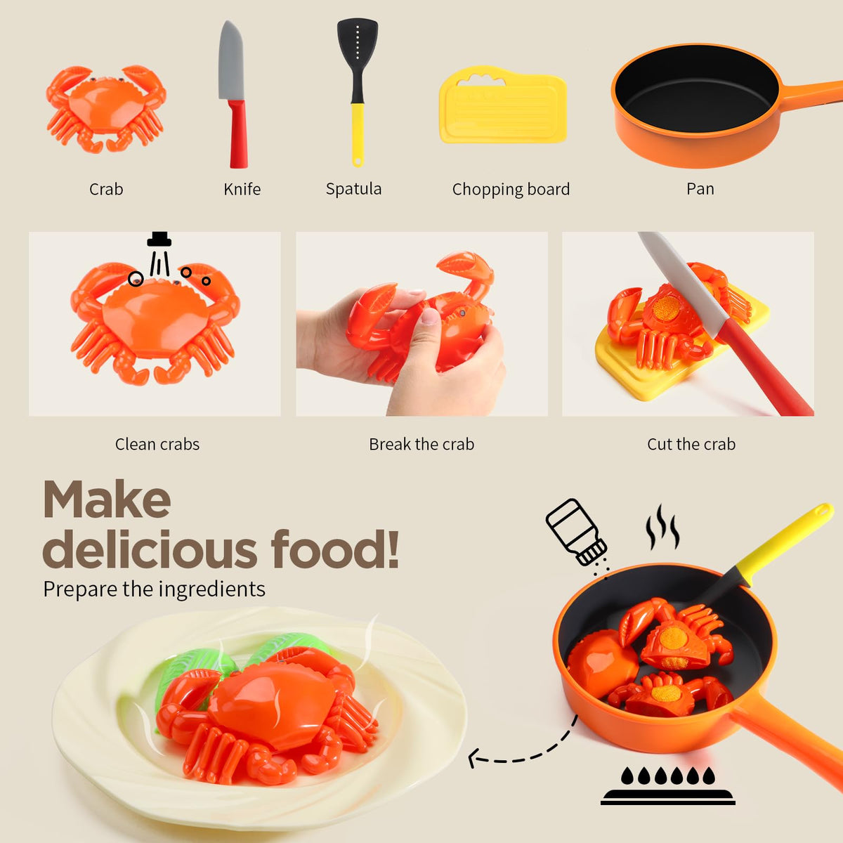 GILOBABY child-safe kitchen pieces with rounded edges for peace of mind