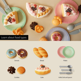 GILOBABY tea party donuts add realistic texture and inspire color recognition
