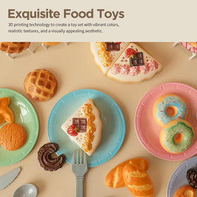 GILOBABY tea party plates and utensils promote table manners and cooperative play