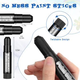Gilprop tempera paint sticks with twist-out design for clean, mess-free crafting.