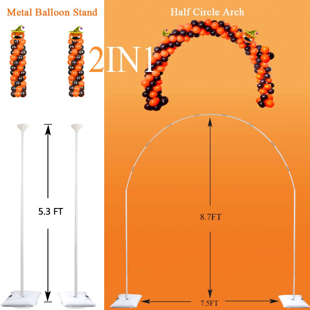GIMCALO 2in1 balloon arch column and arch provides versatile décor for any event.