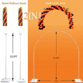 GIMCALO 2in1 balloon arch column and arch provides versatile décor for any event.