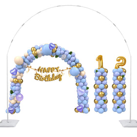 GIMCALO balloon arch stand kit setup creates a festive backdrop quickly.