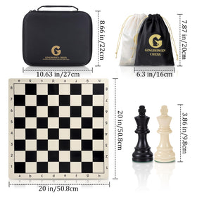 GINGHOWEN 20-inch silicone board with non-slip matte finish