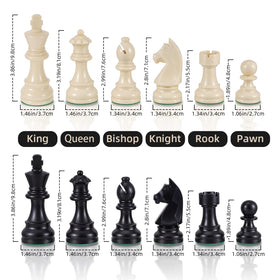 GINGHOWEN chess set includes two extra queens for flexible play