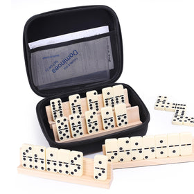 GINGHOWEN domino tiles 28-piece set, polished and easy to read for smooth play