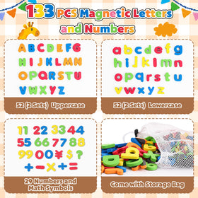 GINMIC colorful alphabet magnets supporting color recognition and word building