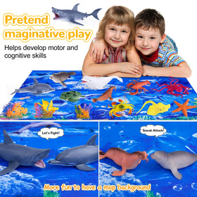 GINMIC Kids ocean animals sea turtle figure promotes exploration