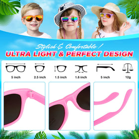 GINMIC retro horned-frame design with neon colors sparks playful style.