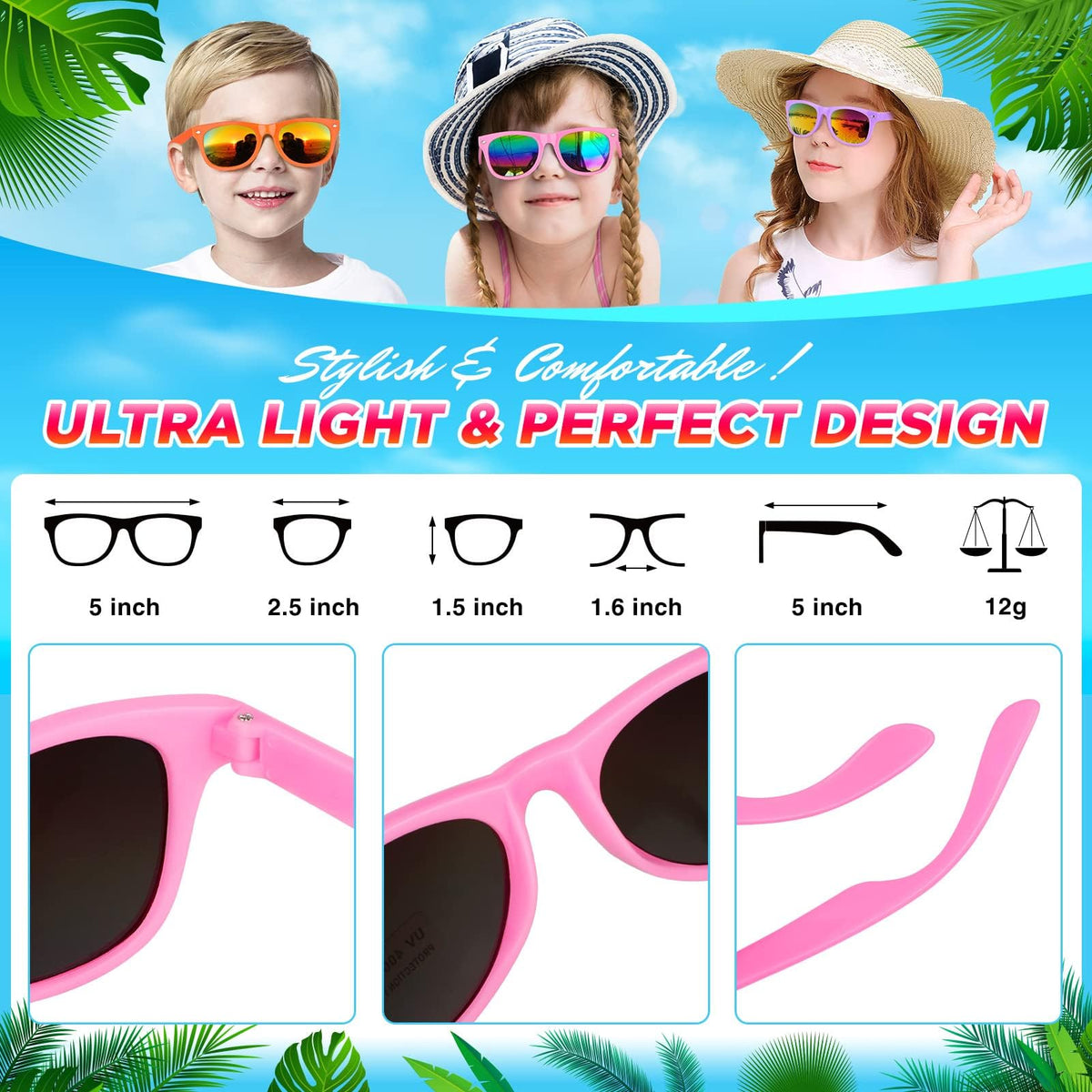 GINMIC Kids sunglasses ideal as bulk party favors and gifts