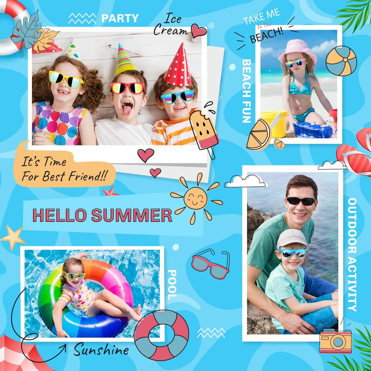 GINMIC Kids sunglasses perfect for goody bags and classroom events