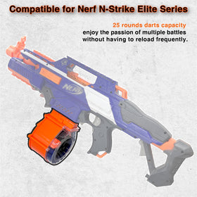 GINZZHI battle-ready Nerf setup featuring drum magazine and darts for immersive play