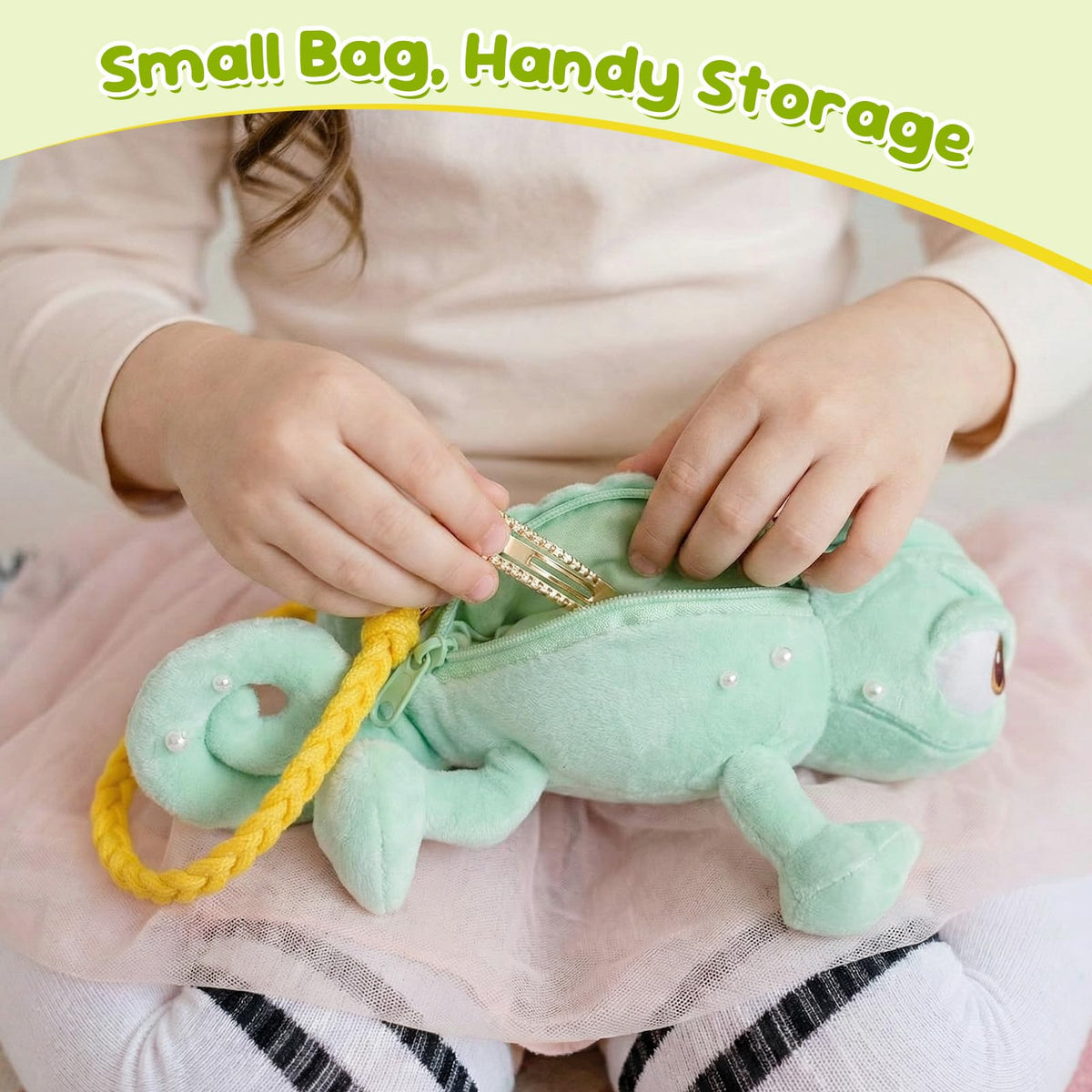 Giozakos Lizard Plush Bag gold rope detail for a whimsical vibe.