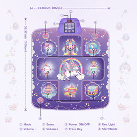 GirlsHome Dance Mat offers five modes for varied games and challenges