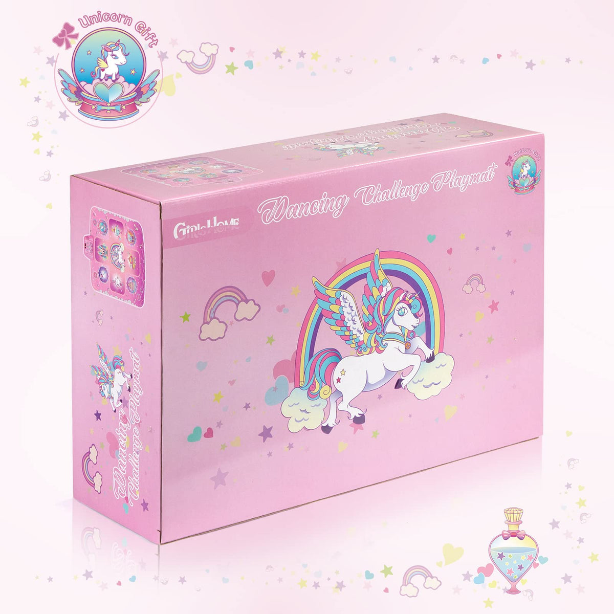 GirlsHome Dance Mat folds for easy storage at home or on trips.