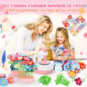 GirlsHome petals and leaves set with stems enables versatile bouquet creation.