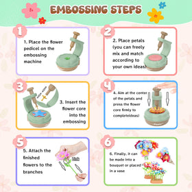 GirlsHome flower stems provide sturdy support for lasting crafts.