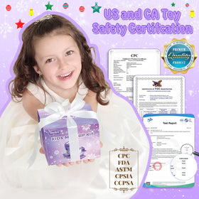 GirlsHome lip gloss tubes provide bright, easy to remove color for quick dress up.