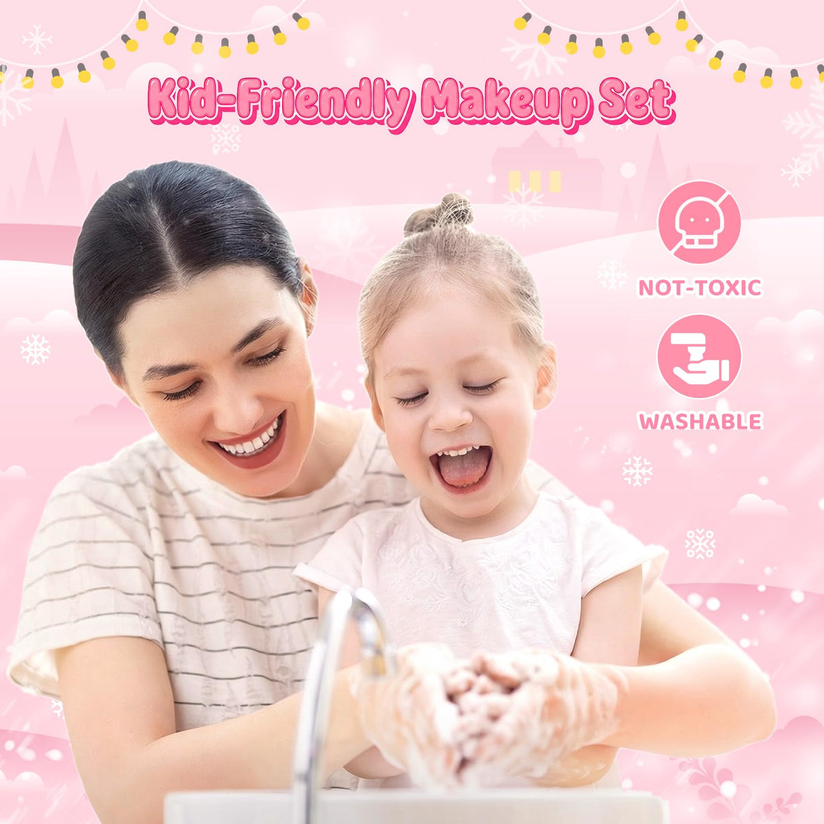 GirlsHome Princess dress-up kit with glitter accents, ideal for pretend stories.