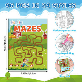 gisgfim mini activity books dot-to-dot improve focus during travel