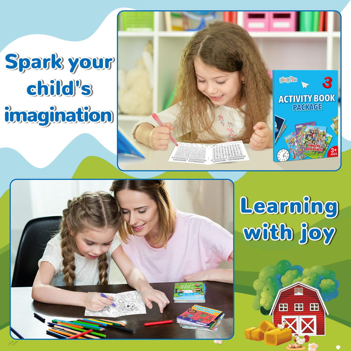 gisgfim mini activity books party favors for classroom rewards