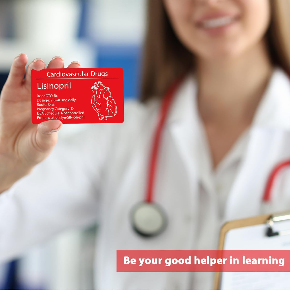gisgfim 300 flash cards in hand, emphasizing portable study anytime.