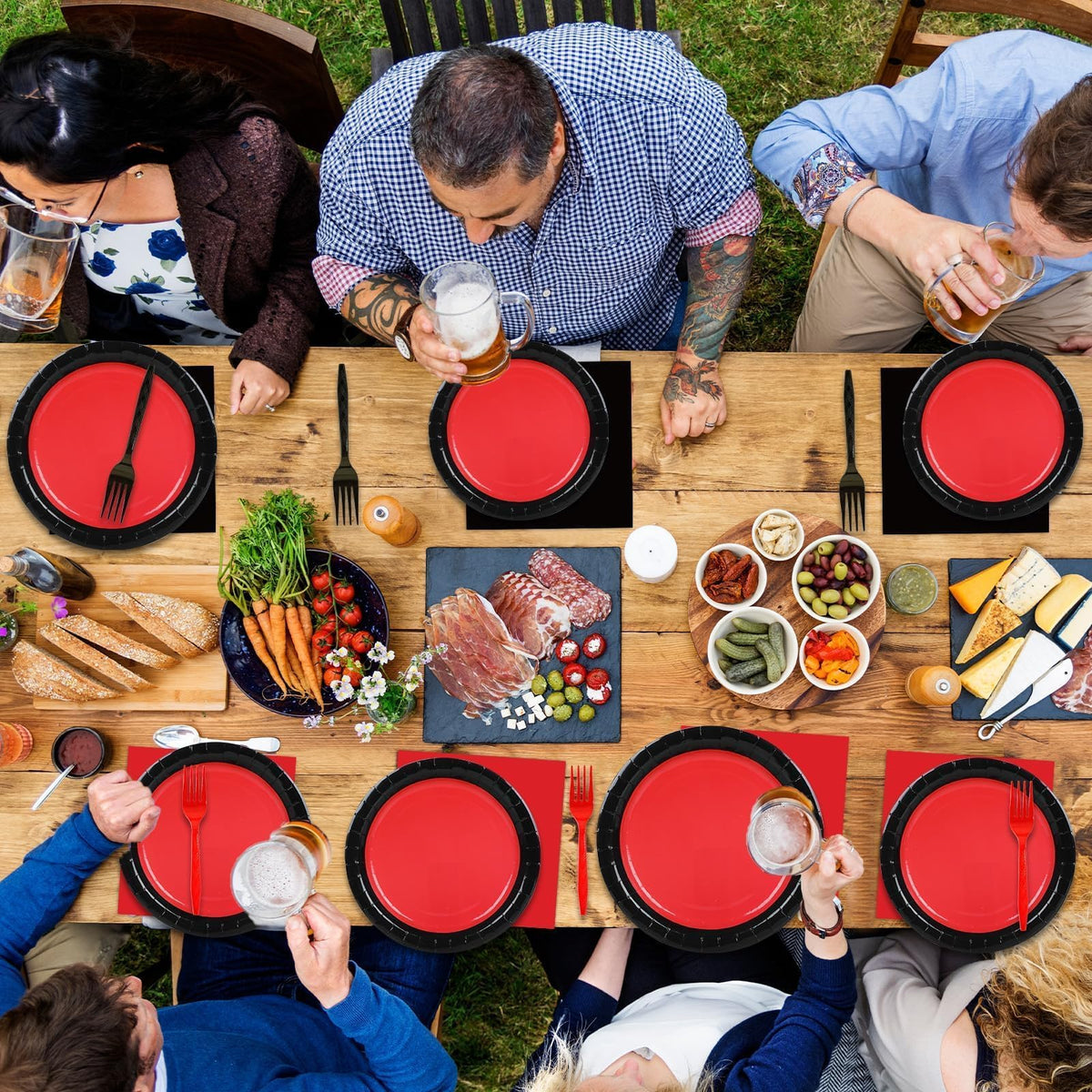 gisgfim disposable tableware cleanup time saver after celebrations