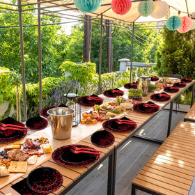 gisgfim durable non-toxic paper tableware safe and heat resistant