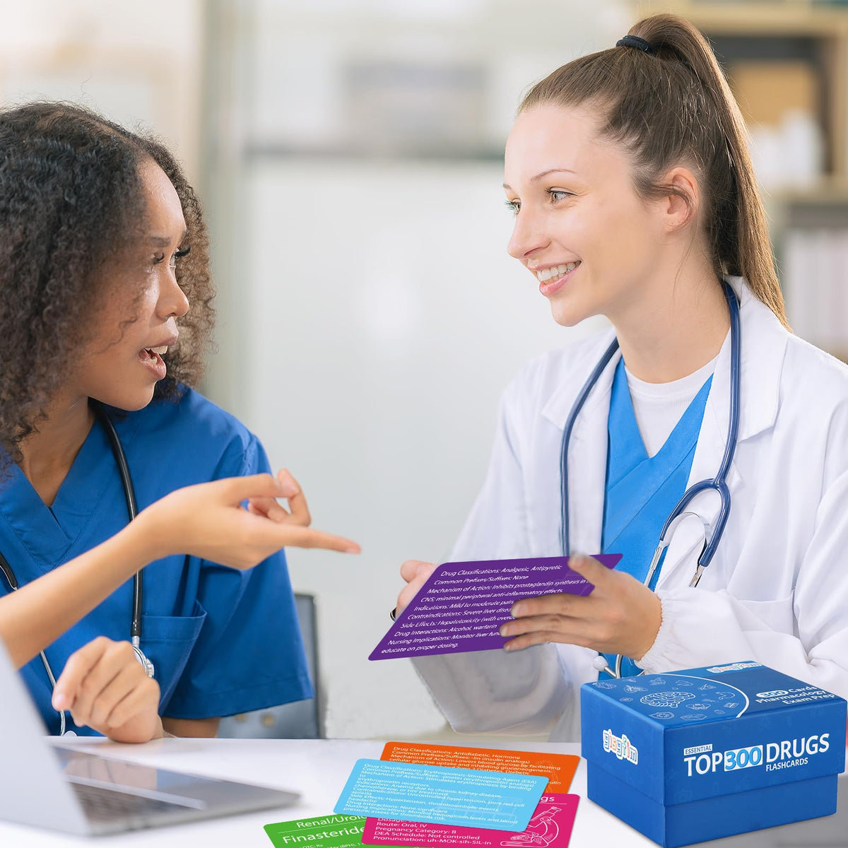 gisgfim Top 300 Drugs Flashcards portable size enables study anywhere, anytime.