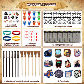 gisgfim witch broom pencils ideal for scavenger hunts and in-party games.