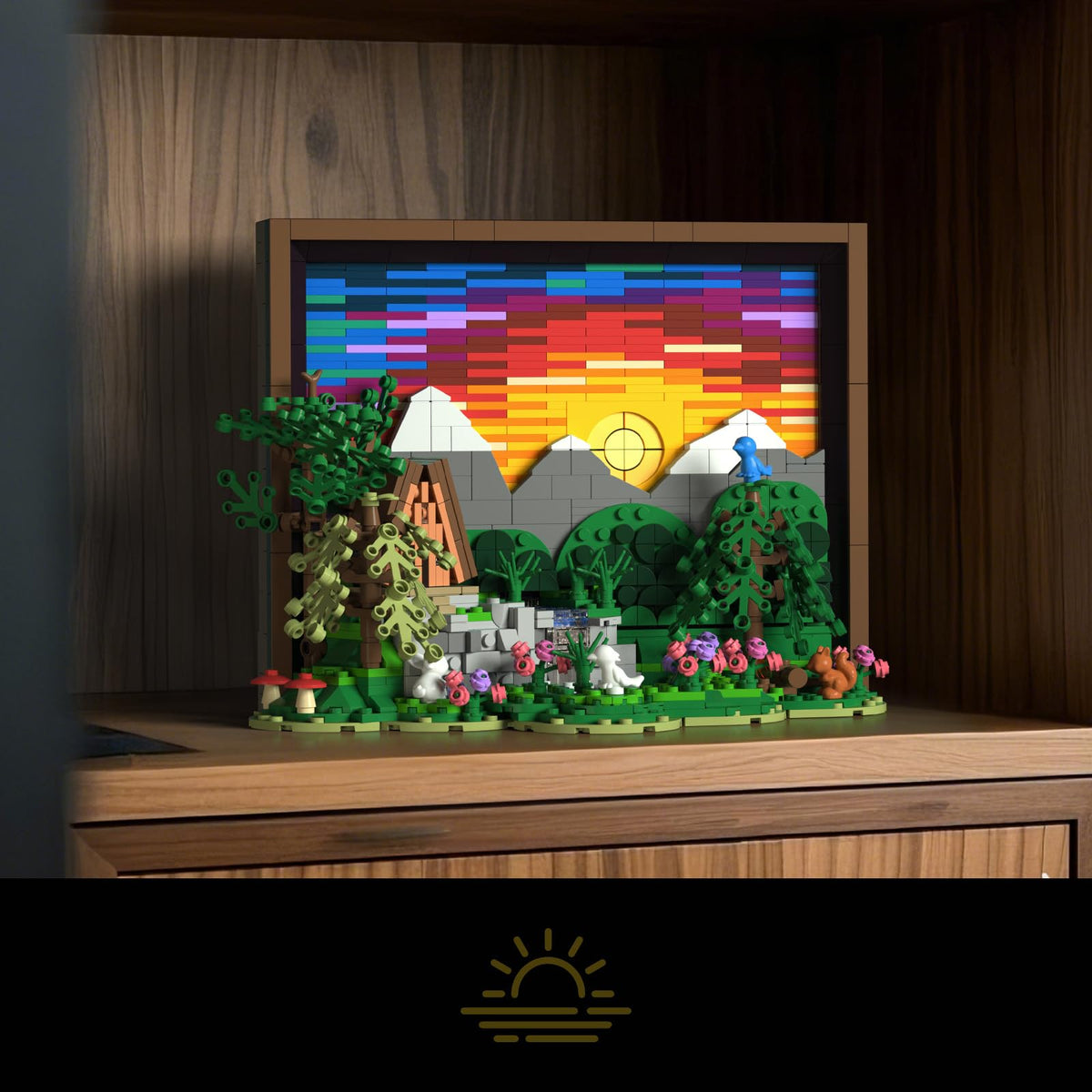 Givenni 1101-piece puzzle building kit for a layered 3D effect.