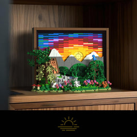 Givenni 1101-piece puzzle building kit for a layered 3D effect.
