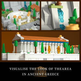 Givenni Acropolis historic landmark diorama evokes ancient Athens in a refined display.