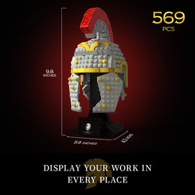 Givenni Roman Centurion Helmet detailed features highlight authentic design elements.