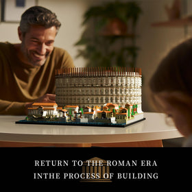 Givenni Roman Colosseum on display shelf enhances decor.