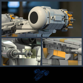 Givenni Star Ship engines detail emphasizes dynamic accents for centerpiece