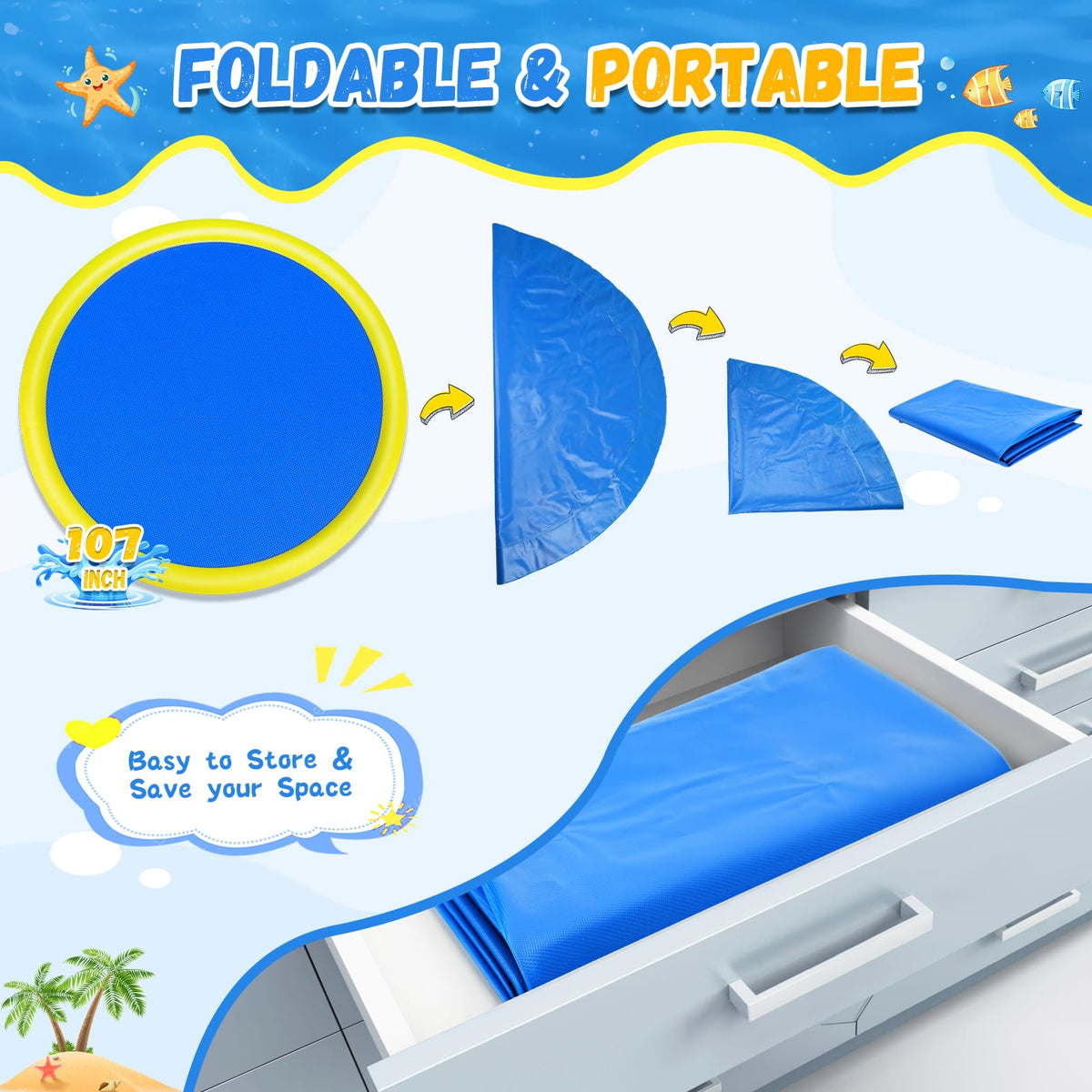 Giveuplay durable edge sealing helps resist leaks and cracking.