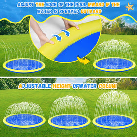 Giveuplay easy water port connection for quick setup with garden hose.