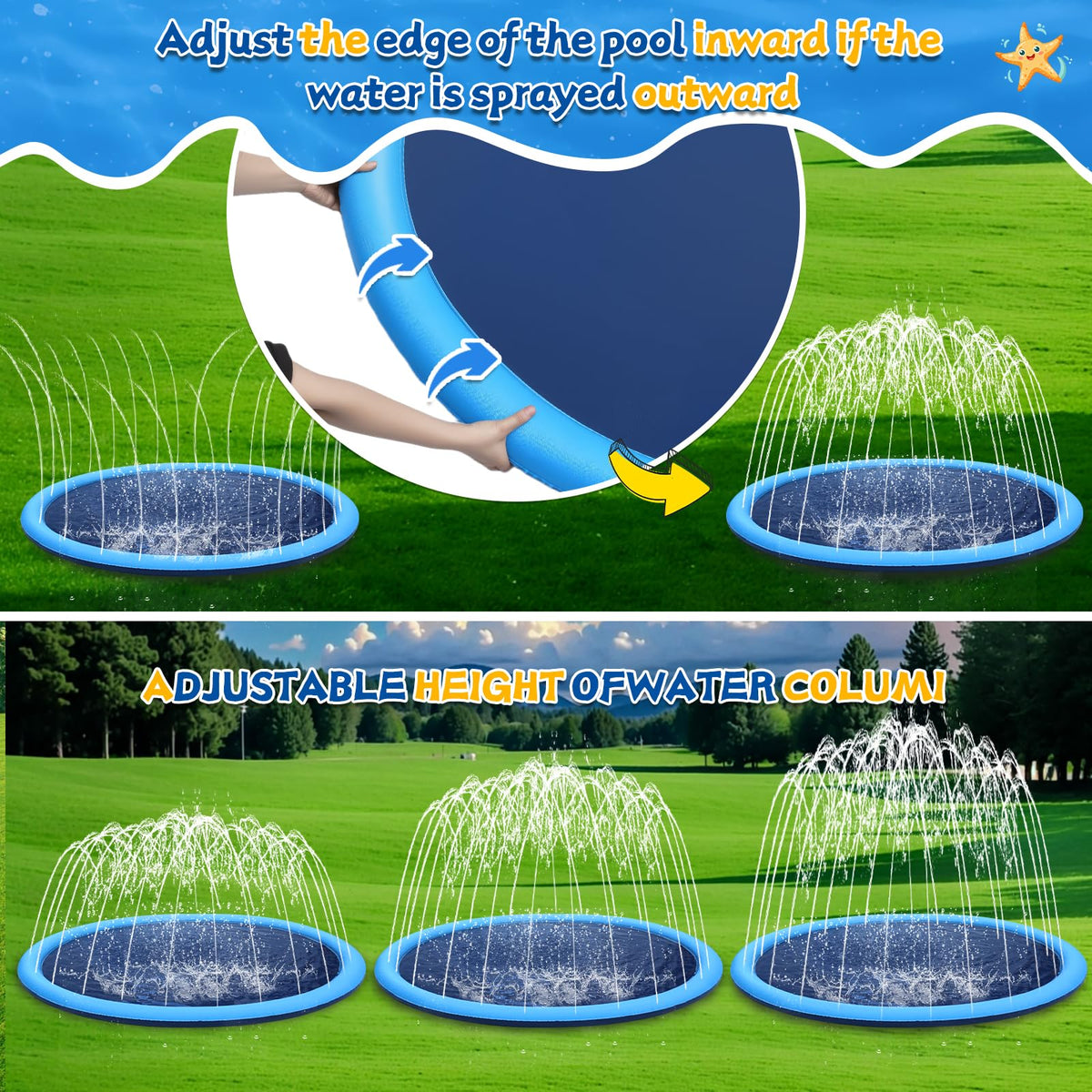 Giveuplay edge-sealing 5mm design reduces leaks for longer outdoor use.