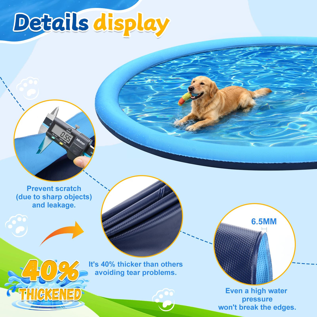 Giveuplay hose-connection enables quick water setup.