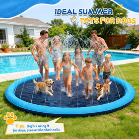 Giveuplay non-slip-bottom keeps kids and dogs safe during splashes.