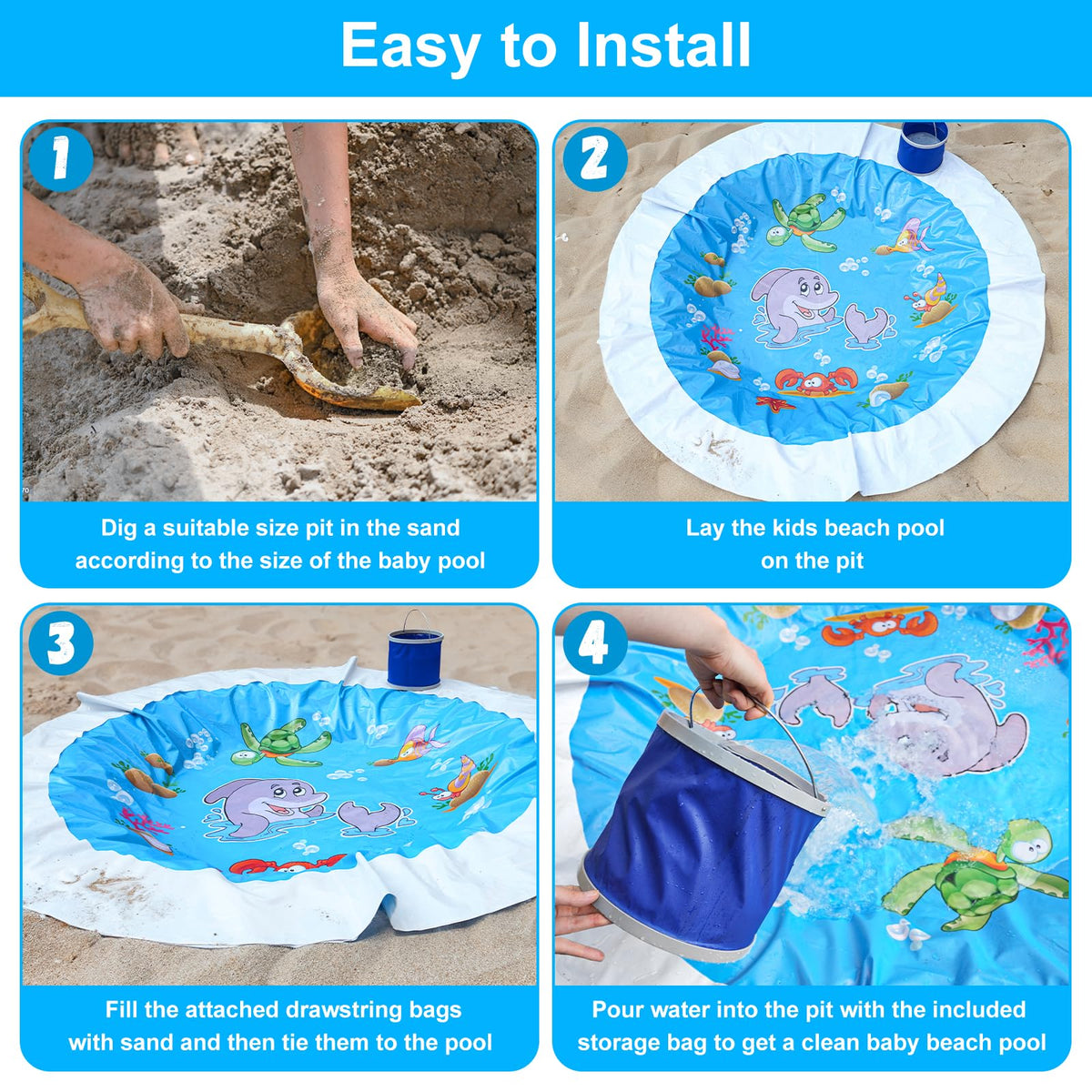 Giveuplay thick non-toxic PVC 0-3mm thick material for durability