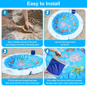 Giveuplay thick non-toxic PVC 0-3mm thick material for durability