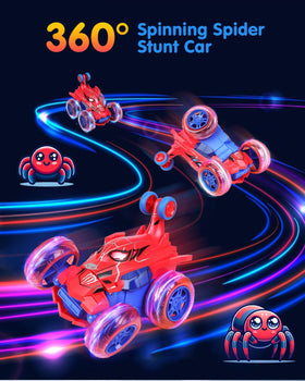 Givzan Spider RC Car performing a 360° flip during playtime