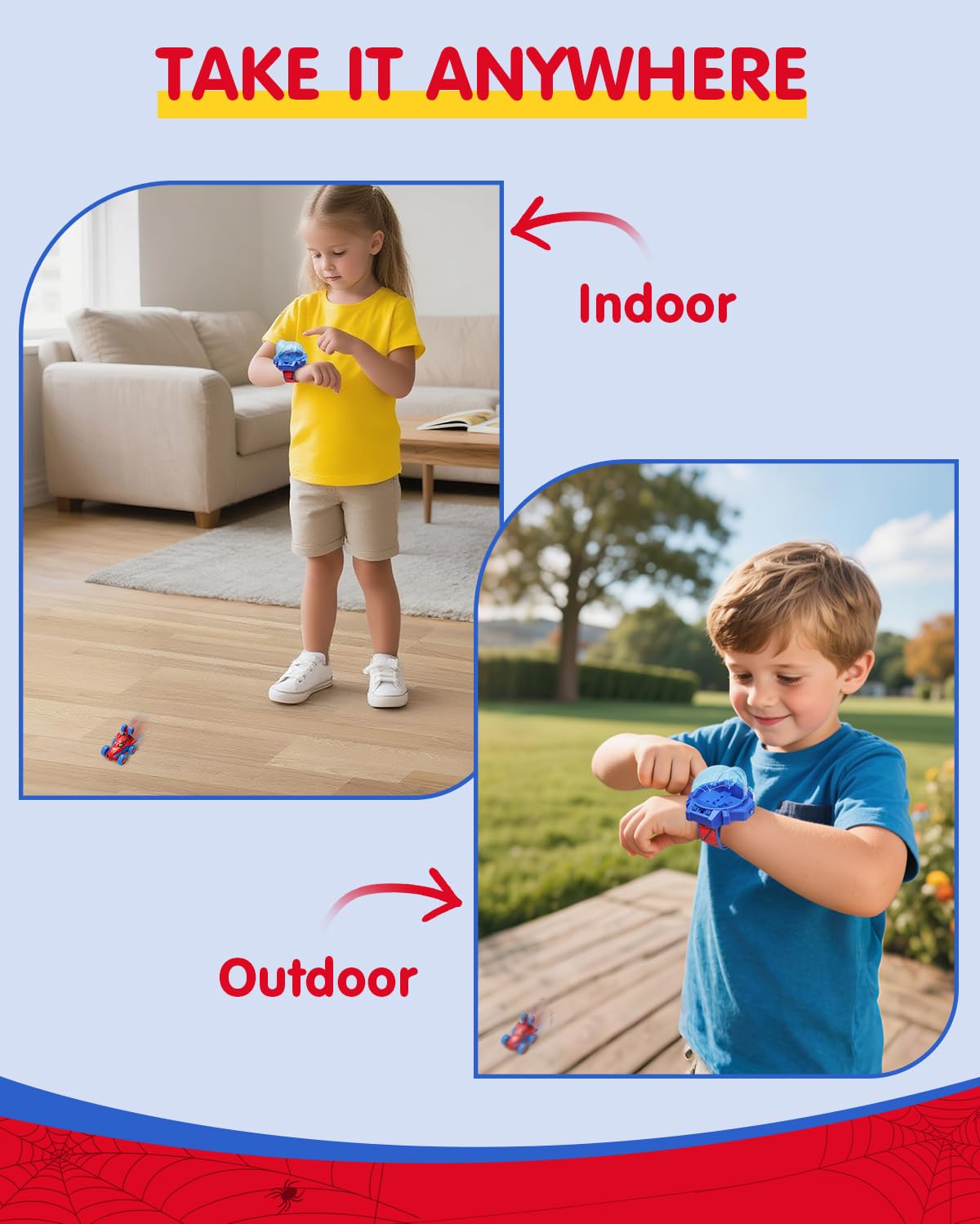 Givzan Spider Toy USB charging keeps play sessions ready.