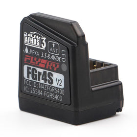 Gixcel FGr4S V2 receiver front view shows compact footprint for easy installation.