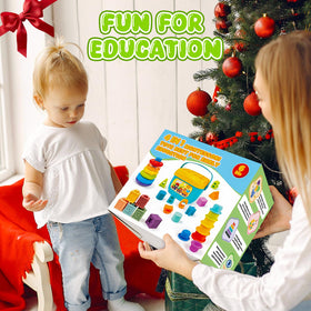 GJOF2YK 4-in-1 Montessori toy set sparks early learning and exploration