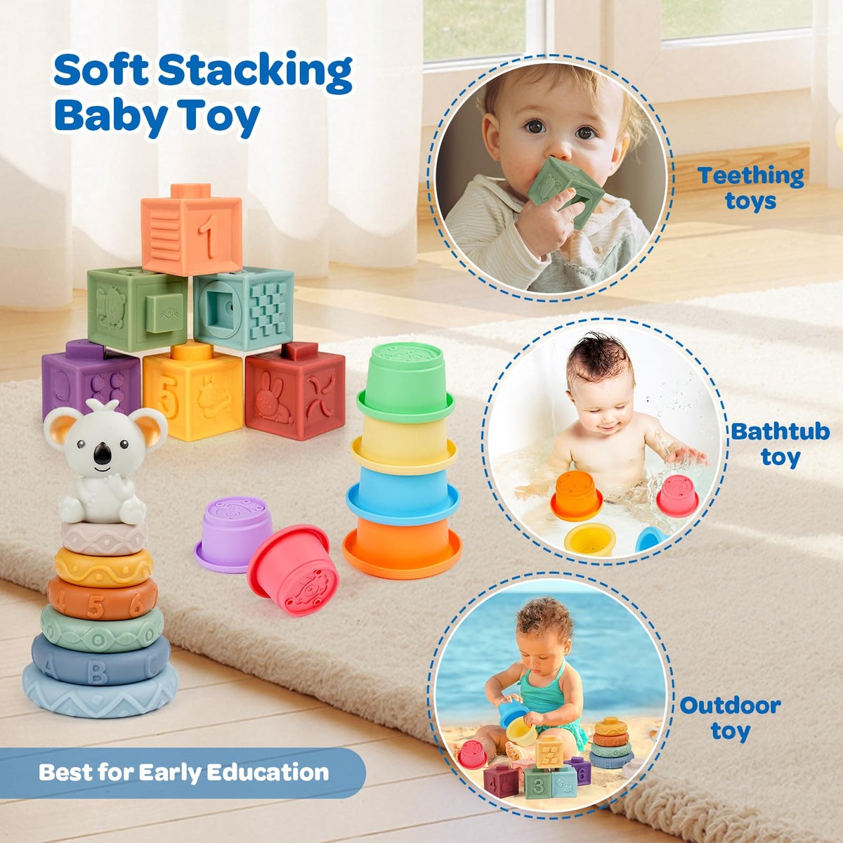 GJOF2YK colorful building blocks encourage exploration of shapes and counting.